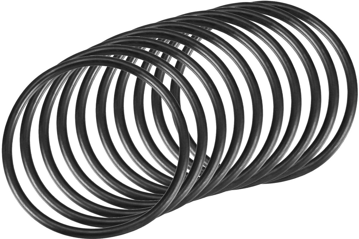 Allecta - Ronde Nitril Rubberen Afdichtingen 55mm x 49mm x 3mm - 10 Stuks Zwart - Voor Waterkraan Loodgieterswerk Reparatie