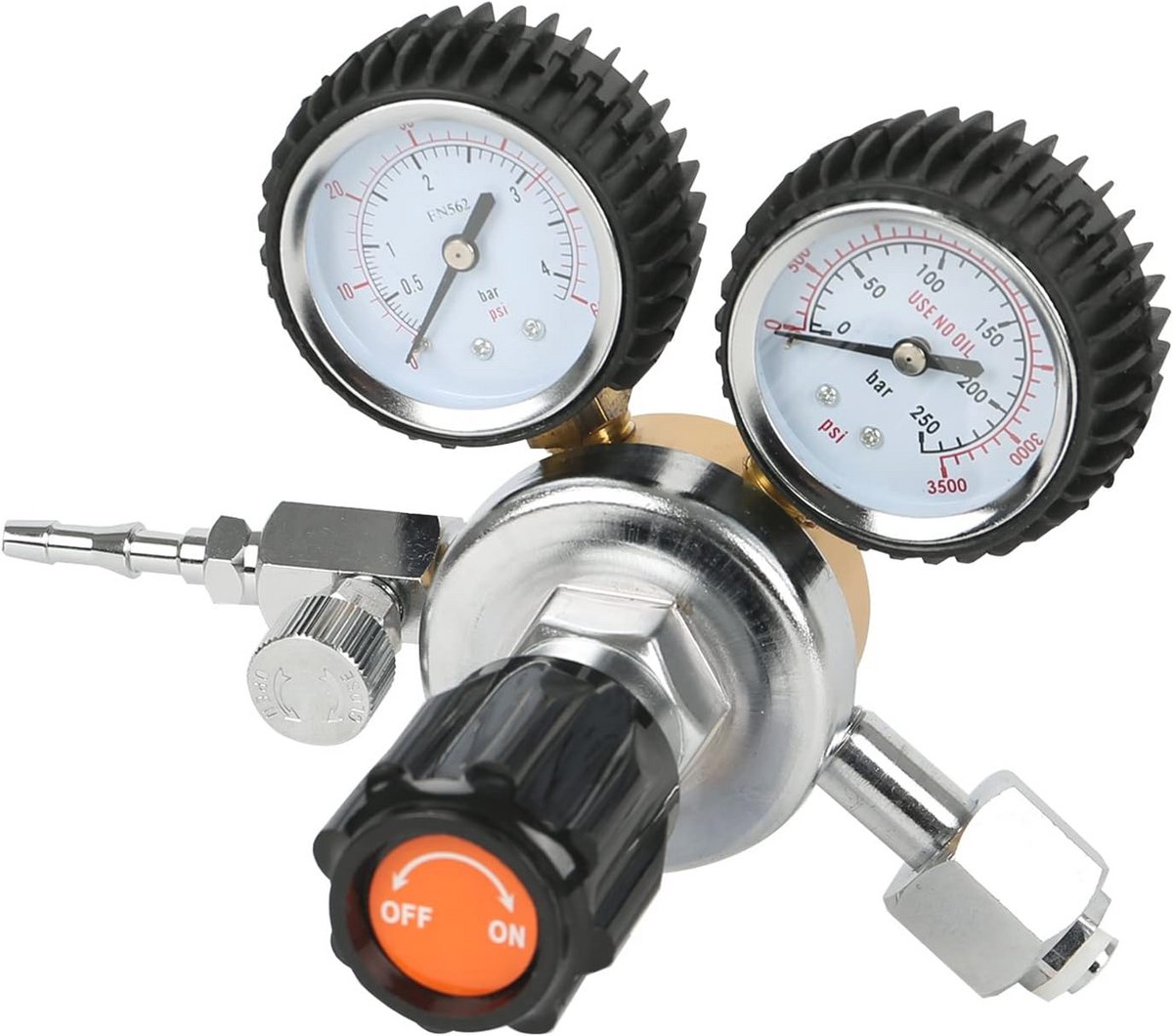 Drukregelaar voor CO2 en gassen met dubbele manometer W21.8