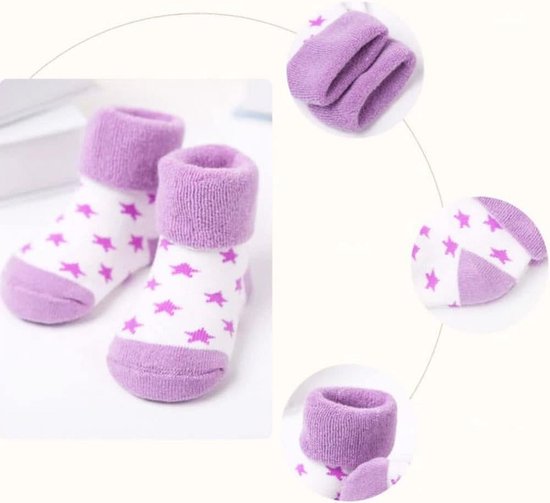 5 Paar Baby Winter Sokken - Dikke Thermo Katoenen Sokken voor Jongen en Meisje — afbeelding 5