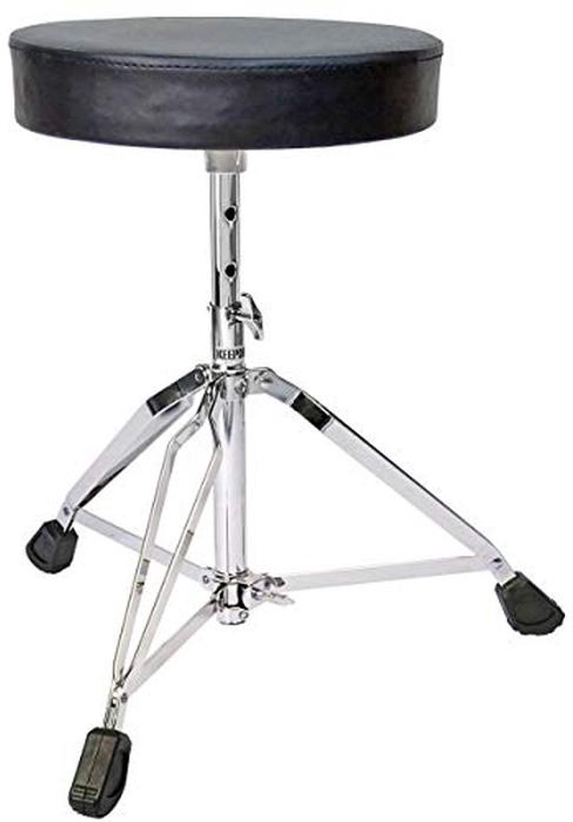 Verstelbare Drumkruk met Ronde Zitting - Ideaal voor Drummers