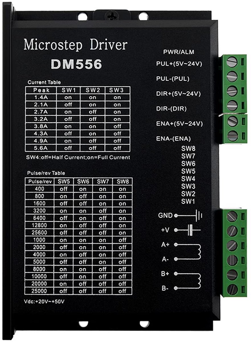 Stappenmotordriver 4A 9-42V voor Nema 17/23 CNC-besturing