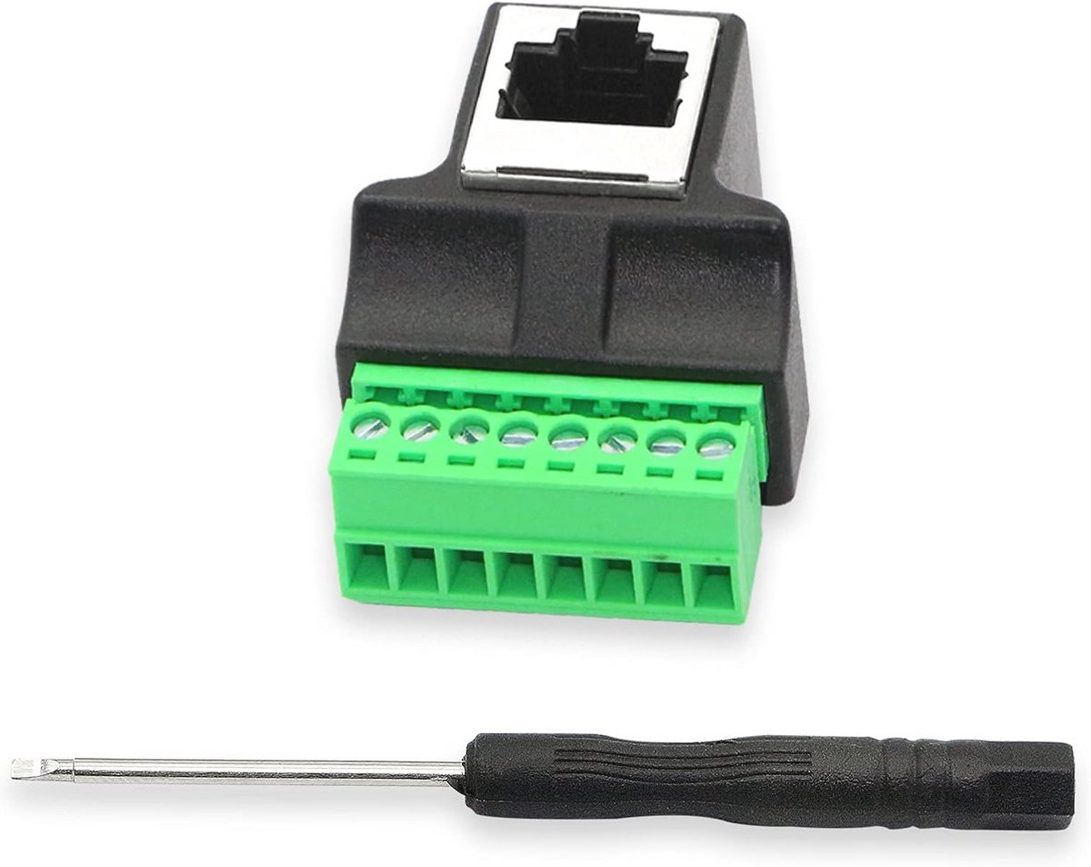 RJ45 Schroefterminal Adapter voor Netwerkuitbreiding