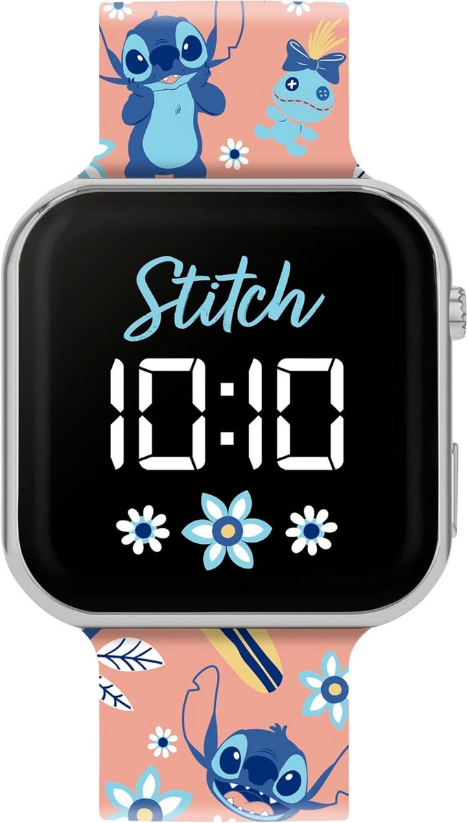 Digitaal Kinderhorloge met LED Display en Lilo Stitch Design