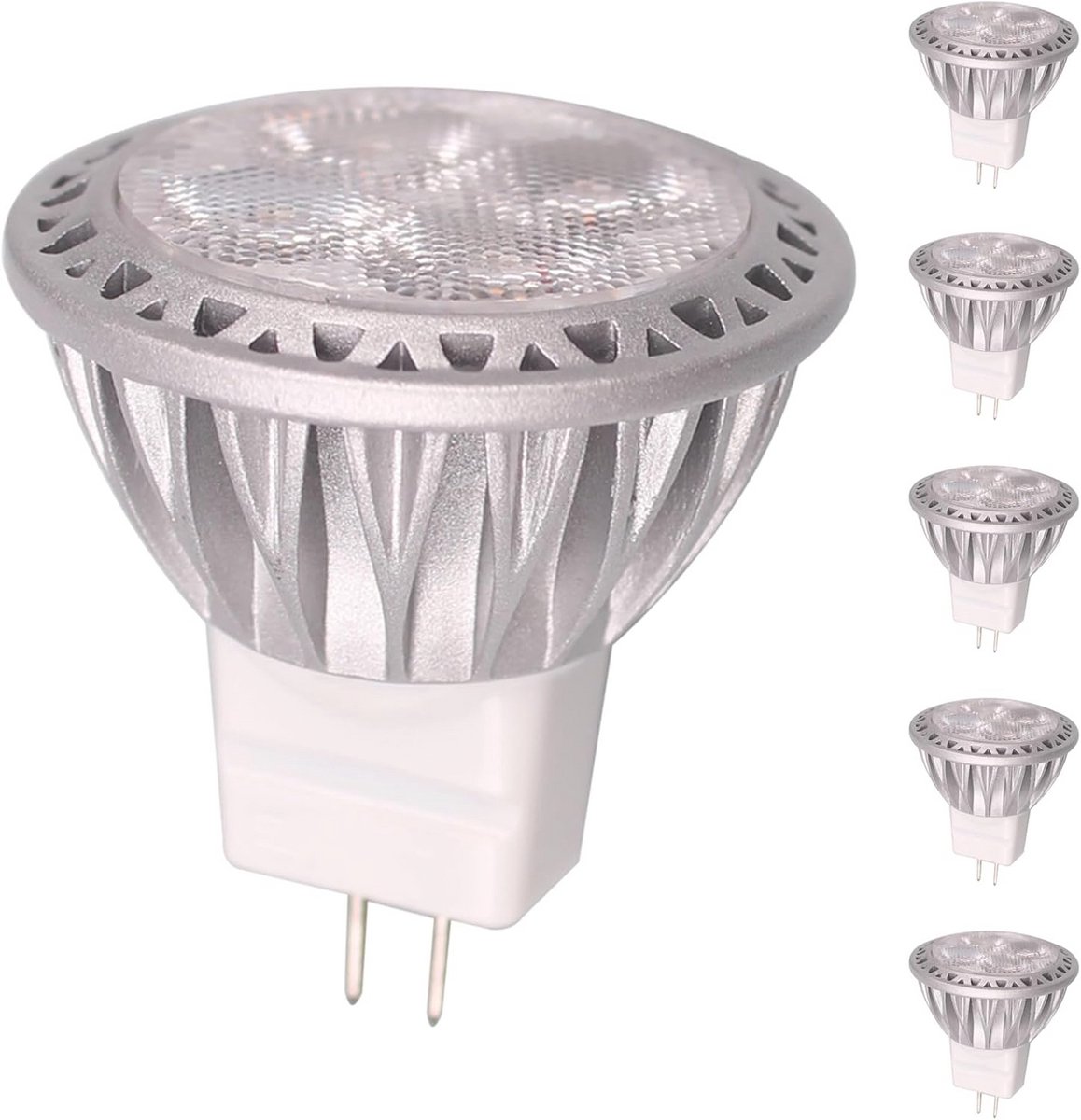 Koel Witte MR11 LED Lampen 6-Pack 12V 3W 6000K - 250Lm - Niet Dimbaar