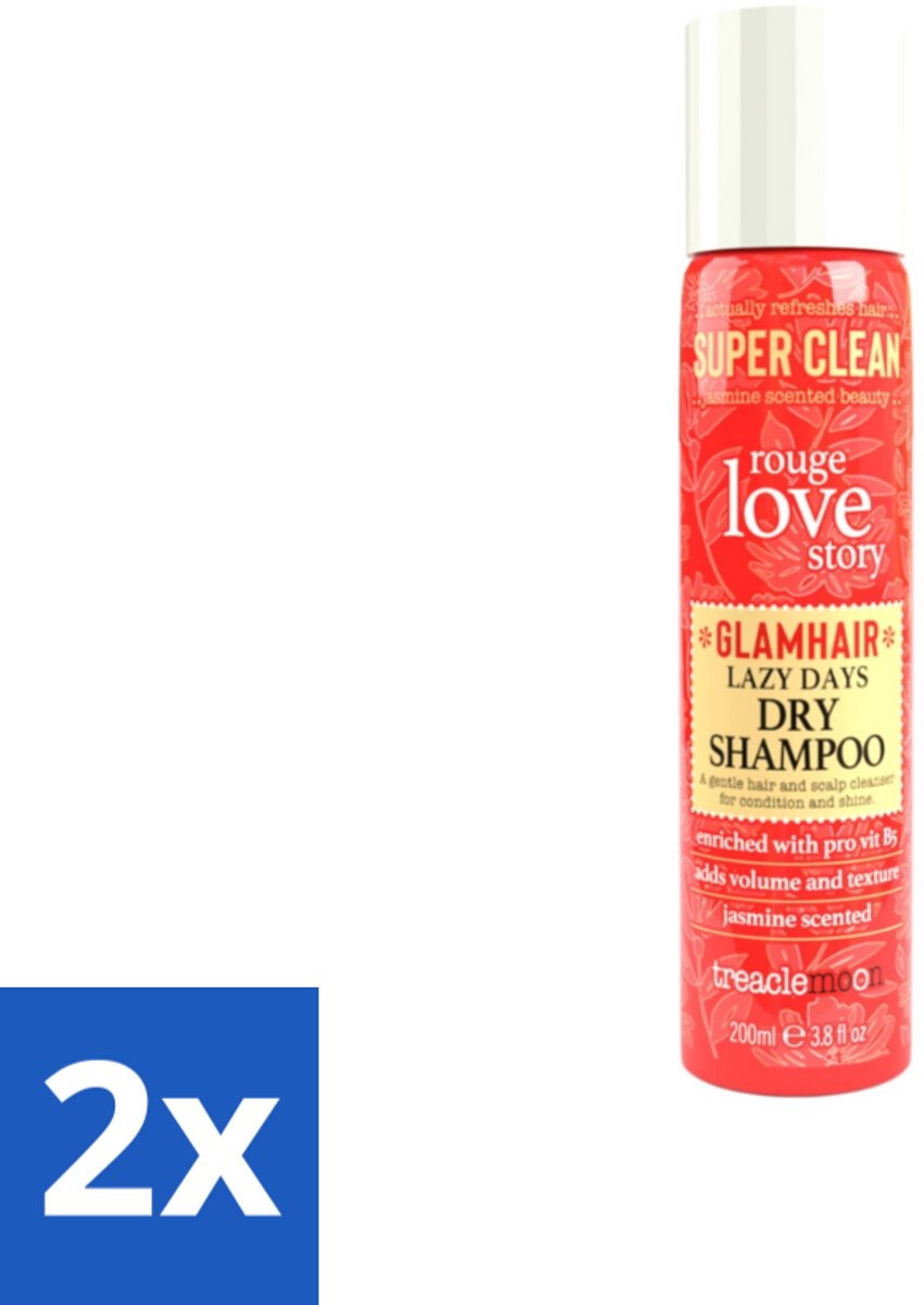 Treaclemoon – Droogshampoo – Rouge Love – 200 ml - Voordeelverpakking - 2 stuks