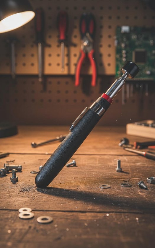 Set van 4 telescopische pick-up gereedschappen met LED en magneet — afbeelding 5