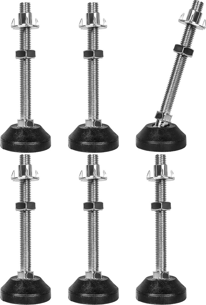 Verstelbare Meubelvoeten M8 x 100 mm - Set van 6 Stuks