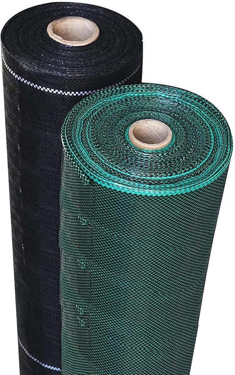 Worteldoek waterdoorlatend 80 g/m² met hoge UV-bescherming - scheurvast anti-onkruiddoek voor tuin en terras