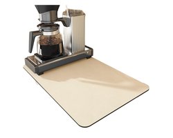 QTTVBTNA - Koffiemachine Droogmat - Absorberende en Antislip - Afdruipmat - Bescherming voor Keukentafel - Geschikt voor Kleine huishoudelijke apparaten, Keuken, Wastafel - Melkachtig wit - 30x50 cm - 1 Stuk