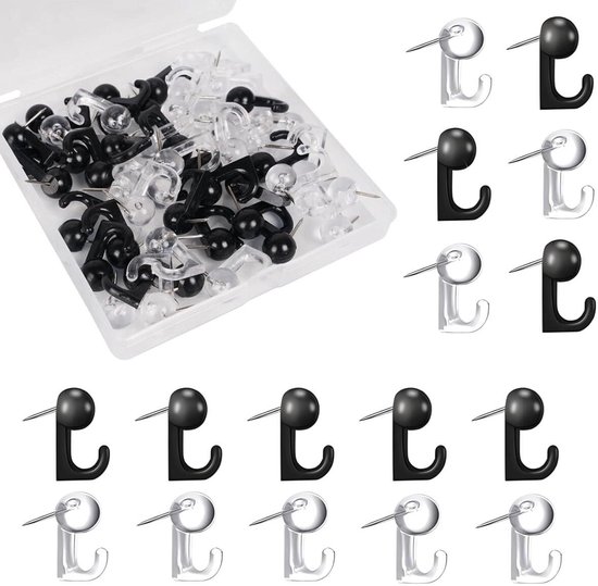 Punaises - 50 pièces - Punaises adaptées Pour tableau d'affichage ou tableau mémo - Piqueur - articles de bureau - Push Pins - DIY