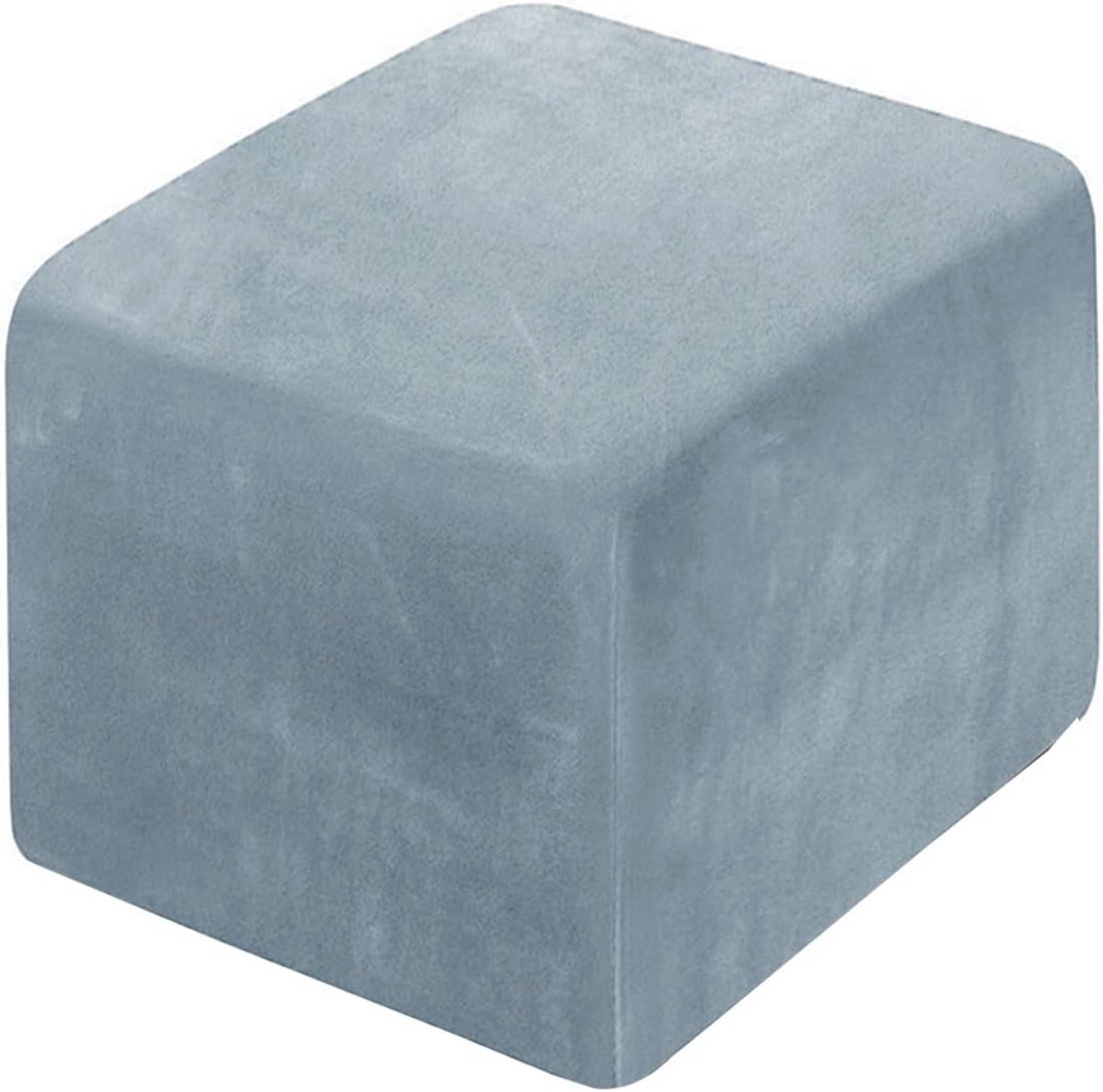 Vierkante fluwelen voetenbankhoes – stretchbare, wasbare cover voor Ottomaanse krukken – 45 x 45 / 50 x 50 cm