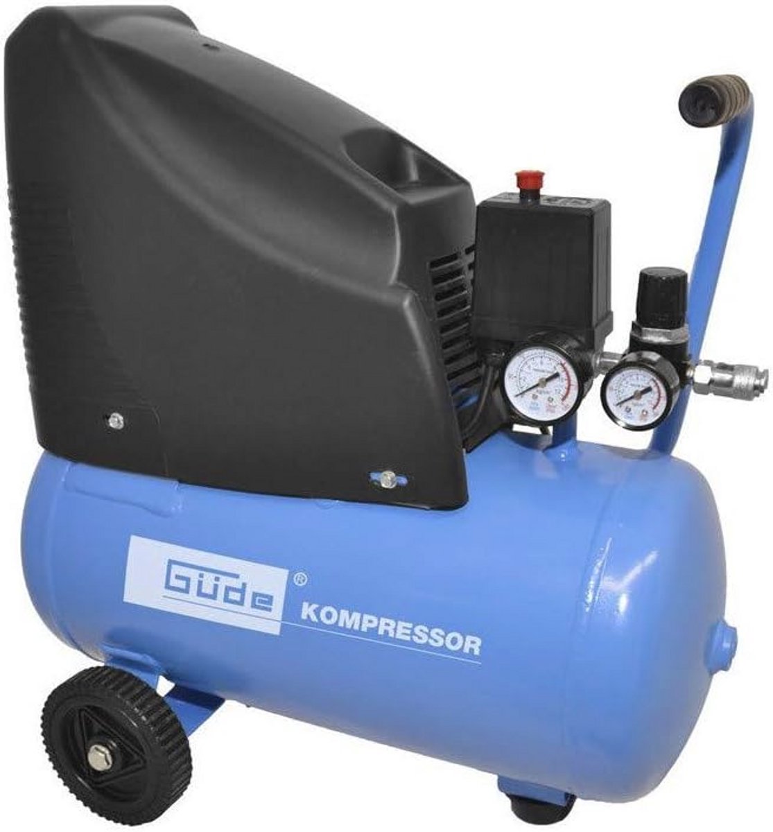 Olievrije Compressor 24L – Compact en Sterk voor Werkplaats en Garage