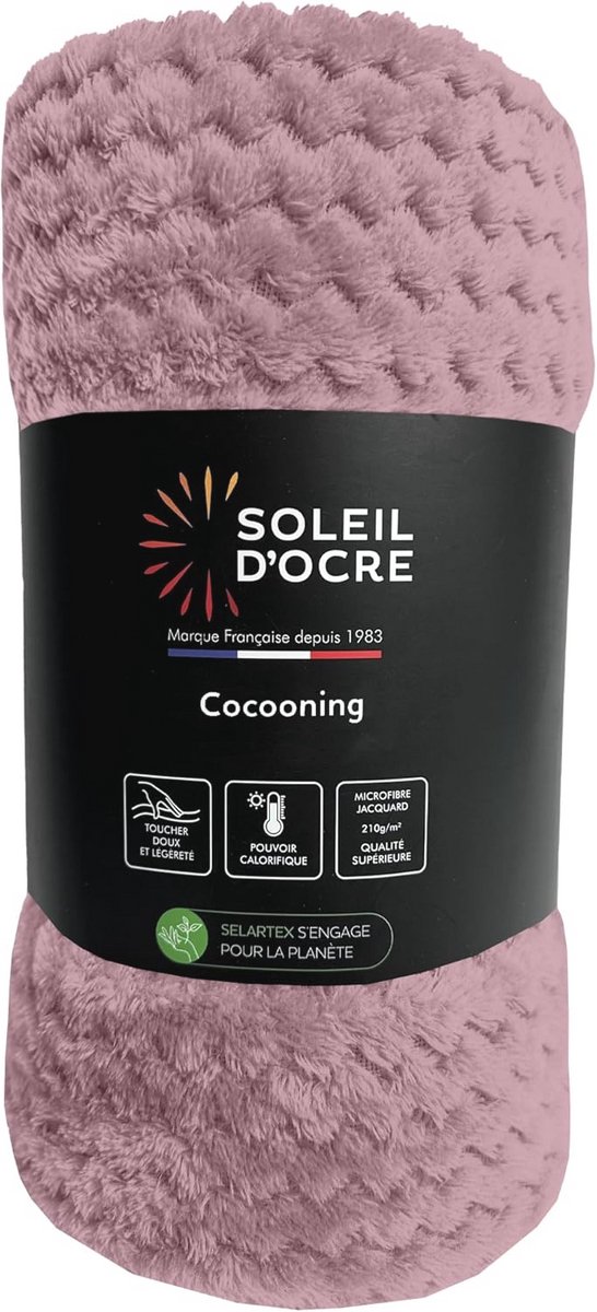 Zachte Deken 220 x 240 cm - Cocooning in Oudroze voor Comfort en Stijl