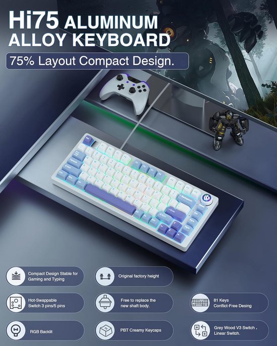 Review: NuPhy Halo75 V2 Mechanical Keyboard Is A Light Show Of Fun For Your Mac