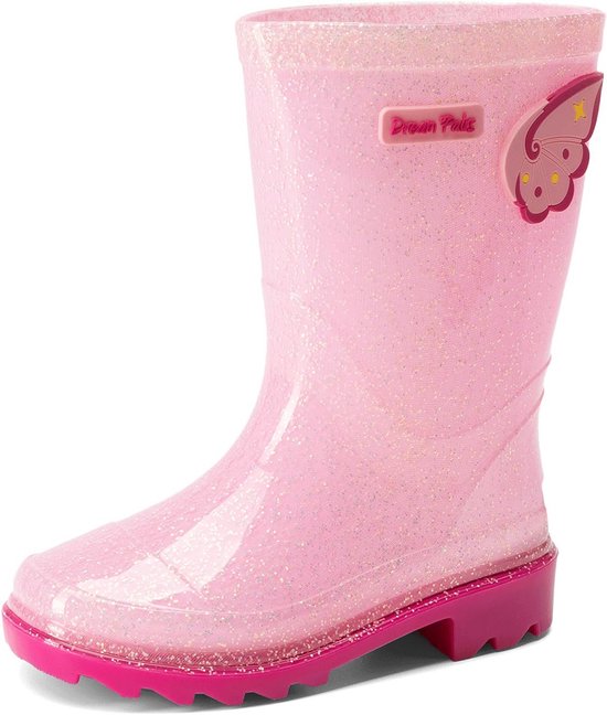 Mishansha Winterlaarzen voor Meisjes Jongens Sneeuwlaarzen Warm Binnenvoering Snowboots Antislip Outdoor Sneeuw Kinderen, Zwart Blauw, 30 EU