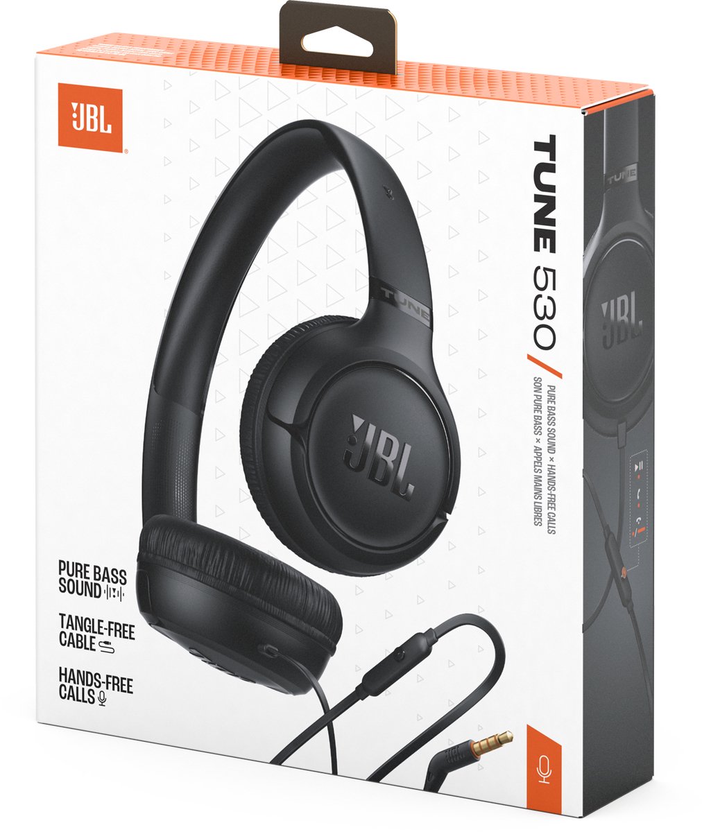 JBL Tune 530 - Bedrade On-ear Koptelefoon - Hoofdtelefoon met Kabel & Microfoon - 3.5 mm Aansluiting - JBL Pure Bass - Voor iPhone, Samsung, Tablet & Laptop - Zwart – foto 6