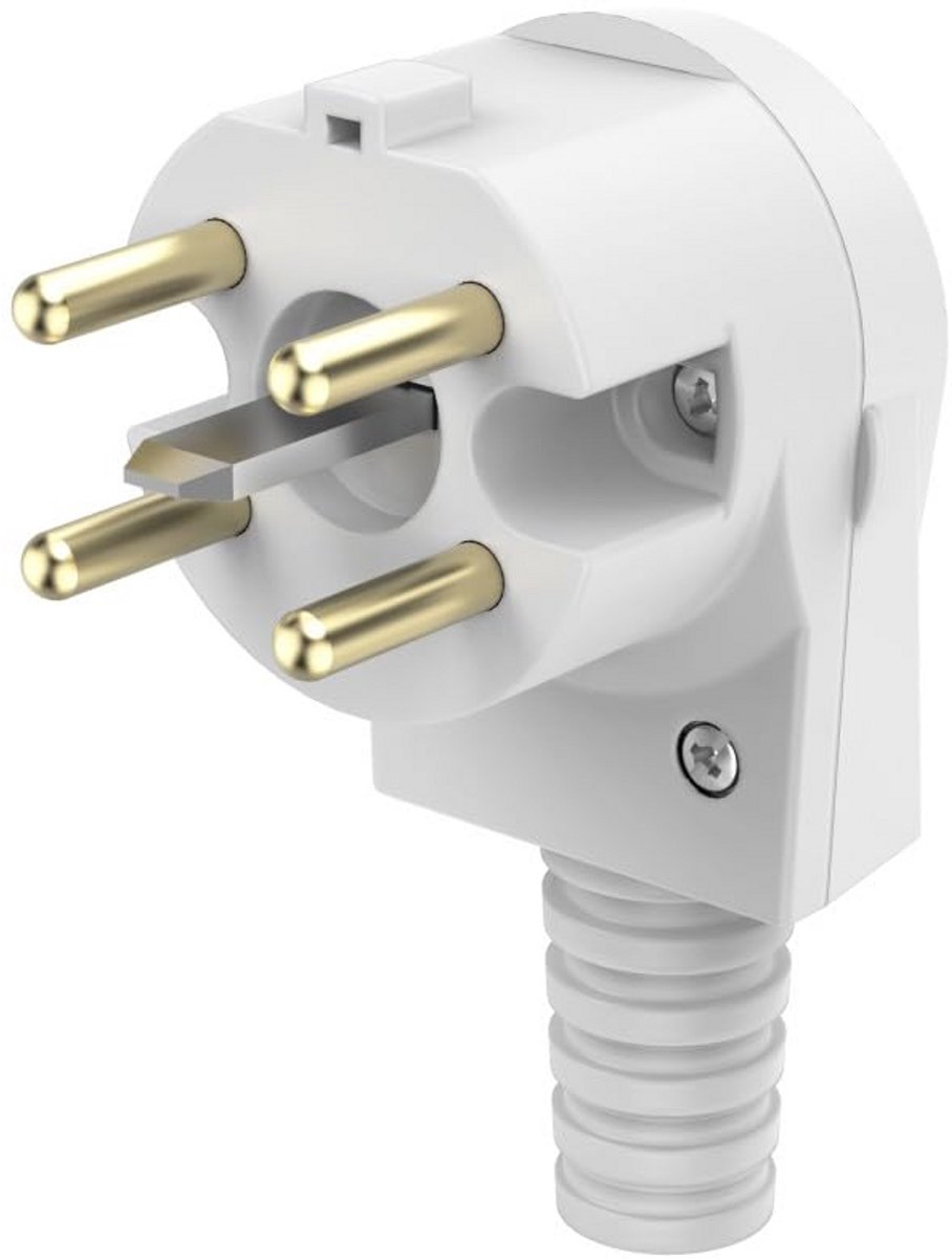 5-polige Geaarde Stekker voor Elektrisch Fornuis en Oven - 400V/16A, Schuine Stekker