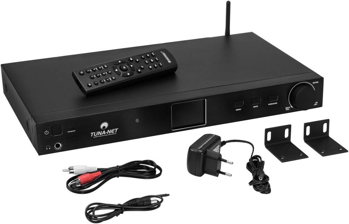 19 Inch Internetradio met DAB+, FM, Bluetooth en UPnP/DLNA - Rackmontage