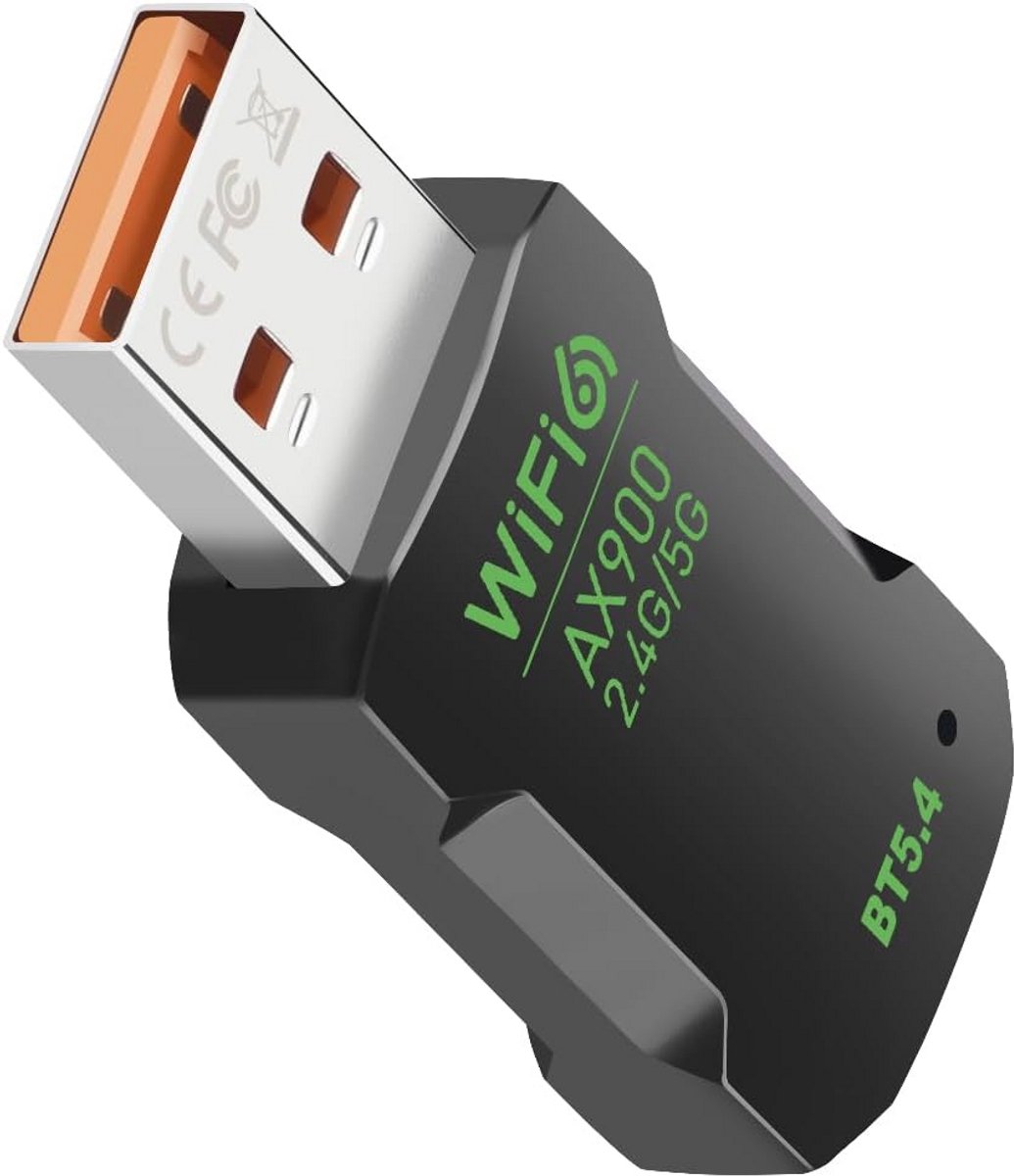 USB WiFi en Bluetooth Adapter 2-in-1 Dual Band 900Mbps voor PC en Laptop