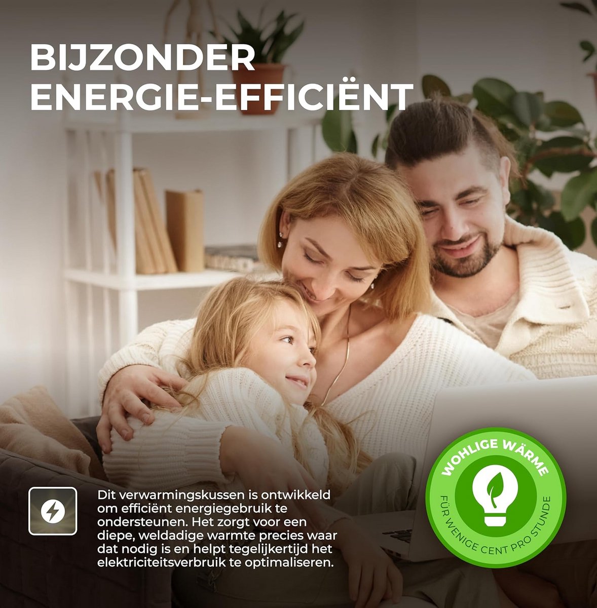 Infrarood Verwarmingsband met 6 Warmtestanden (25-60°C) - Oververhittingsbeveiliging en Uitschakelfunctie