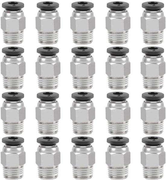 20x Rechte Pneumatische Connector PC4-M10 voor 3D Printer (4mm Buis