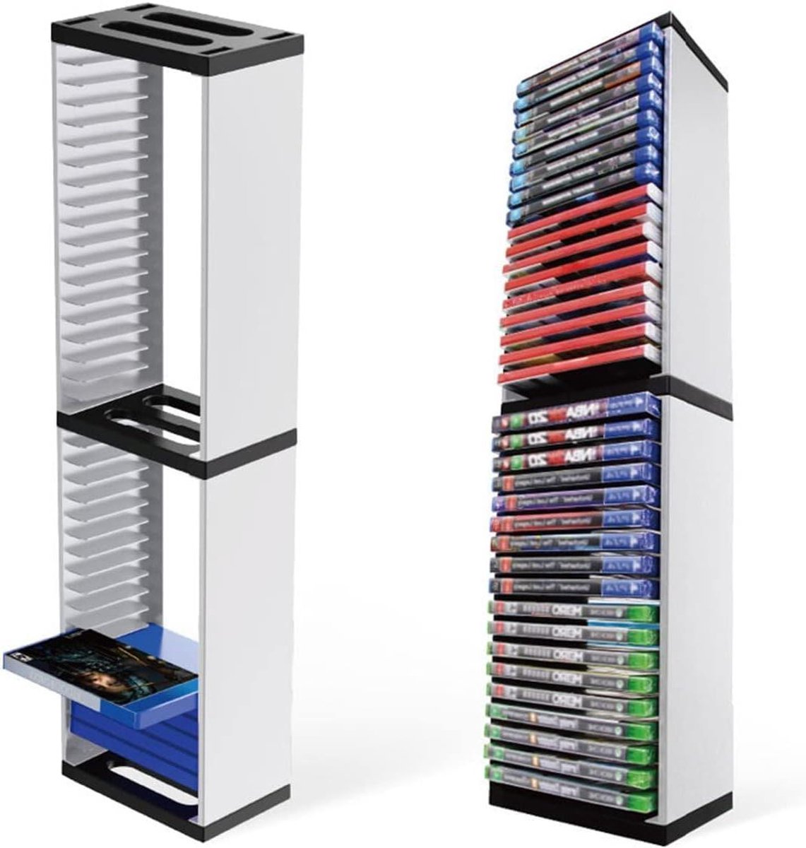 Opslagtoren voor Games - Opslag voor 36 Stuks - Universeel - PS5/PS4/Xbox - Blu-Ray Compatibel