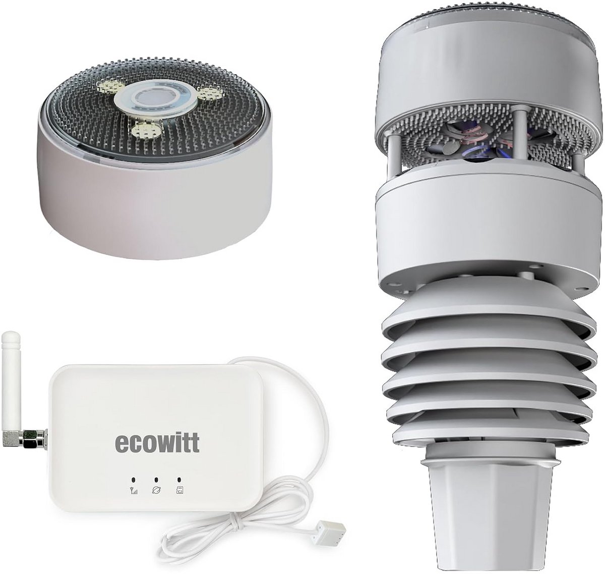 7-in-1 Draadloos Weerstation met Buiten Sensoren en WiFi Gateway
