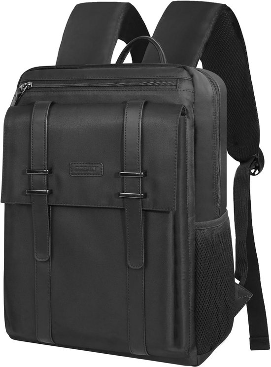 DRTGEDS Flamingo canvas rugzak voor heren en dames, casual rugzak, laptoprugzak, universiteit, wandelen, reistas, Zwart, Eén maat