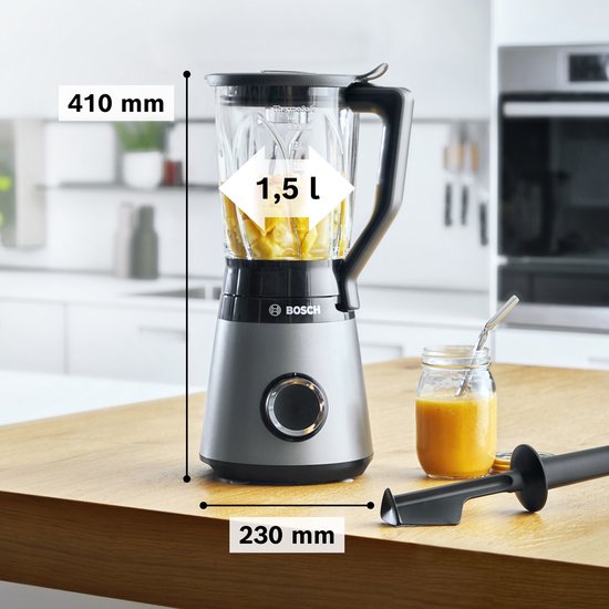 Bosch MMB6172S VitaPower Serie 4 - Blender - Metallic Zwart - 1200W van Bosch — afbeelding 5