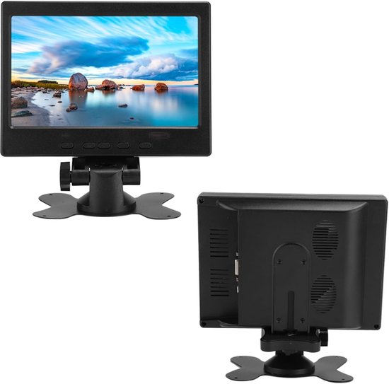 Animation Mini Monitor 7 Inch HD 1080P Draagbare Mini Monitor met HDMI VGA AV Ingang en ...