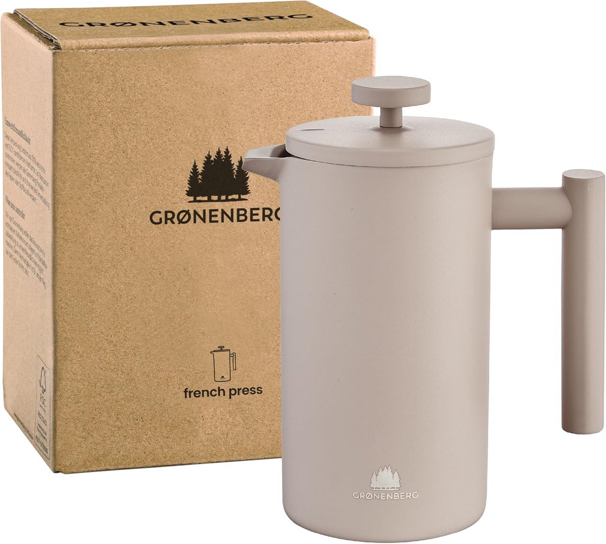 RVS Cafetière met Warmhoudfunctie Koffiezetapparaat 600 ml of 1 Liter