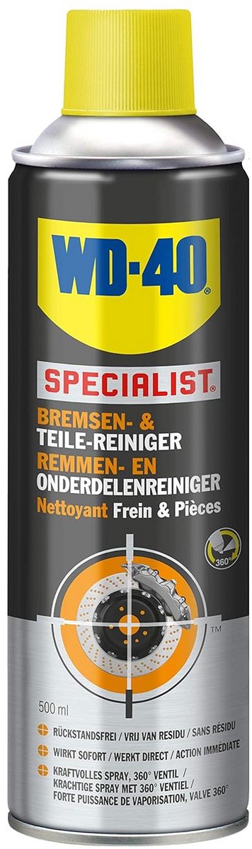 Krachtige Rem- en Onderdelenreiniger 500 ml: Verwijdert Vet, Olie en Vuil Snel