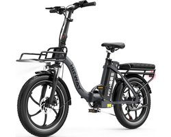 Hitway Elektrische Fiets BK6SL1 - Trendy 20*3.0 Inch Fat Tire City Commuter EBike met Afneembare 36V 15.6 Ah Lithium Batterij - Opvouwbaar Mountain E-Bike met 250W Motor - 7 Versnellingen - IP54 Waterdicht