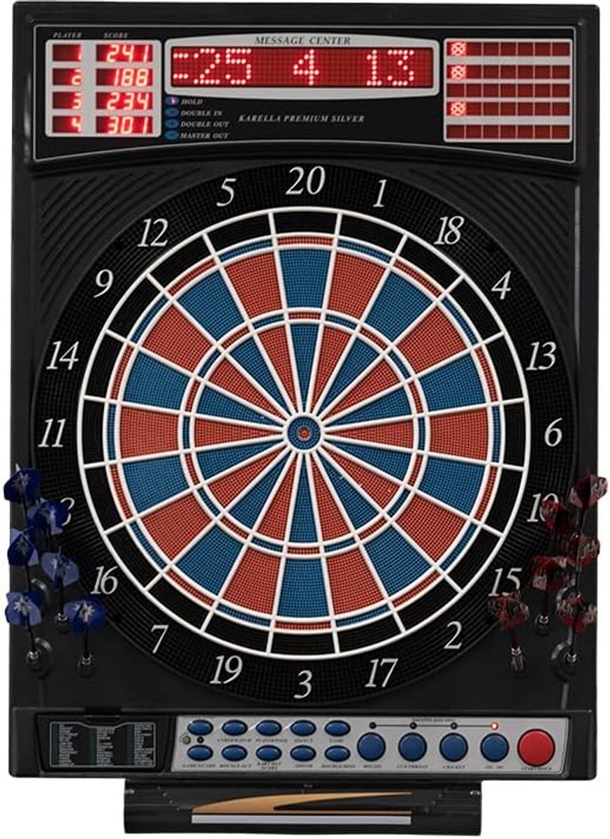 Elektronische Dartautomaat Zilver voor Elk Niveau met 16 Spelers