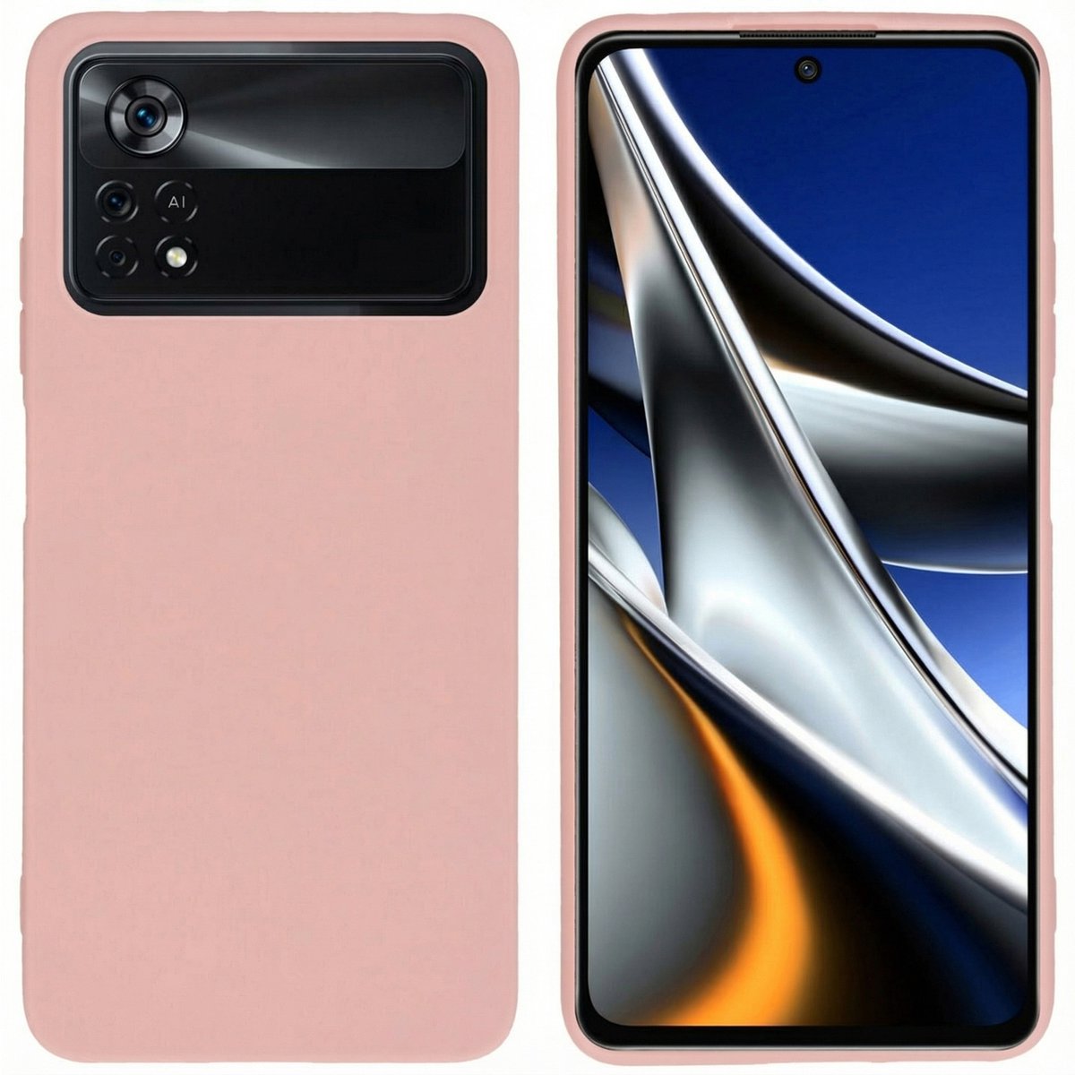 imoshion Hoesje - Geschikt voor Xiaomi Poco X4 Pro 5G - Color Backcover - Dusty Pink