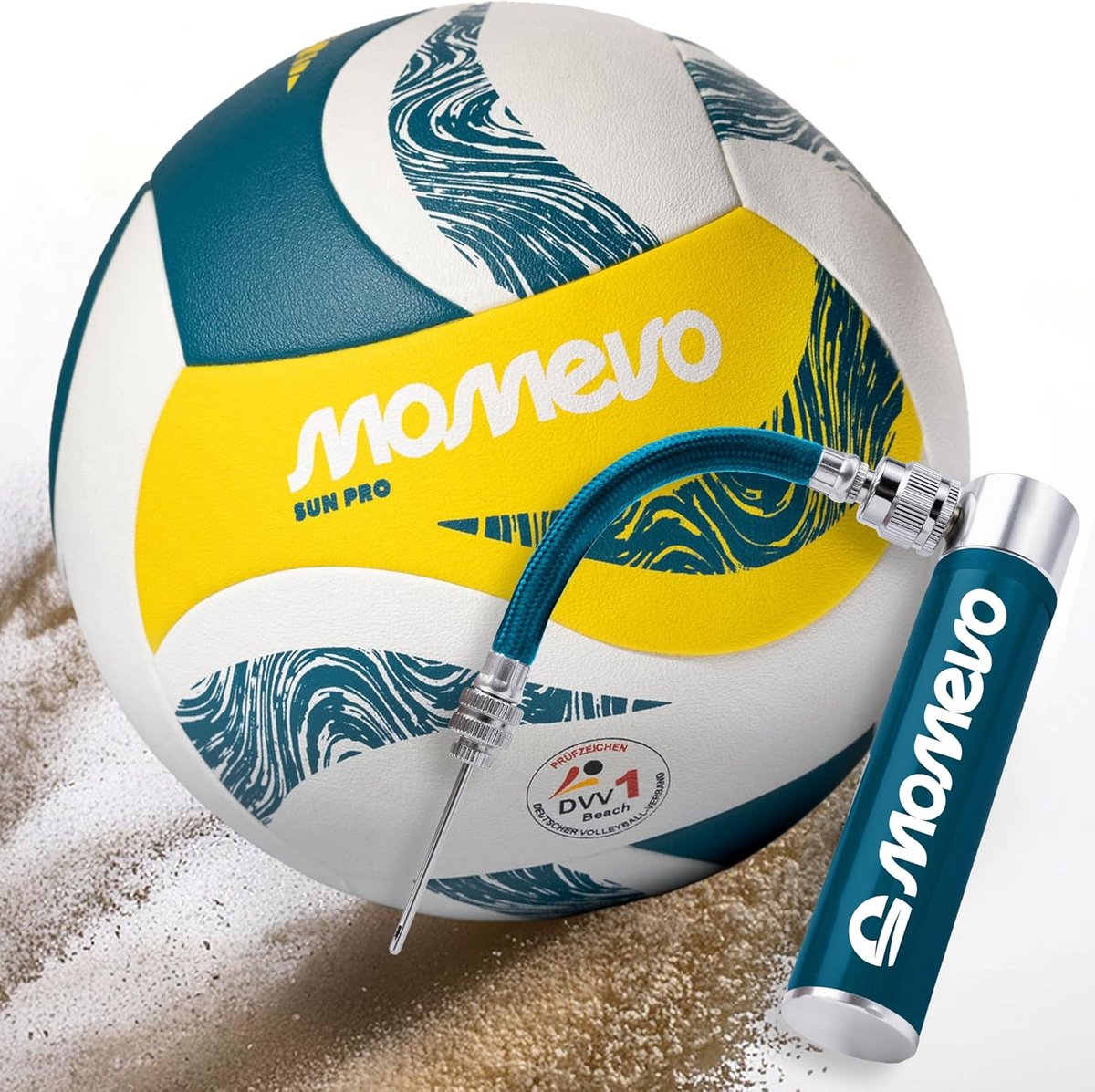 Officiële Beachvolleybal Maat 5 - DVV Gecertificeerd & Zachte Microvezel voor Strand en Zand