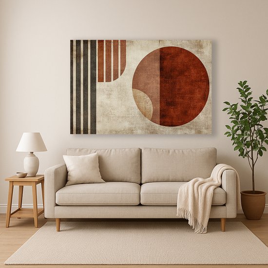 Cirkel wanddecoratie – acrylglas – wandkunst plexiglas – 75x50 cm