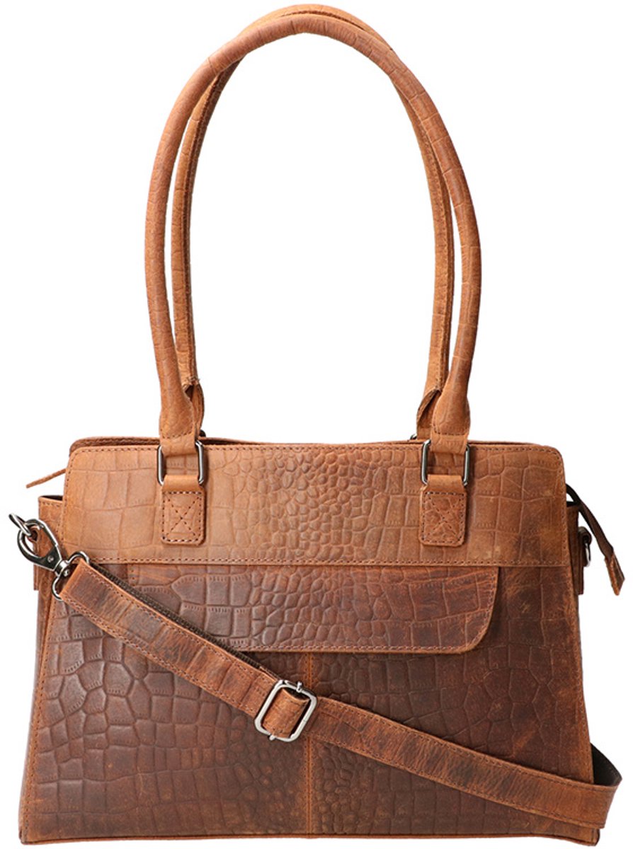 Leather Design Handtas/Schoudertas Hunter Bruin