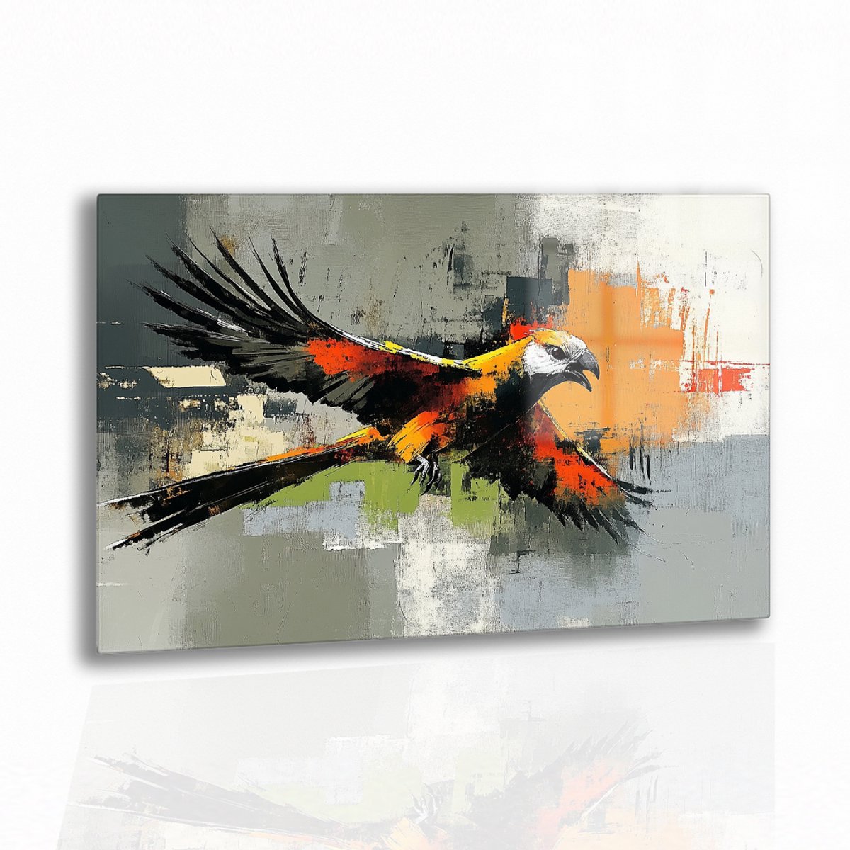 Vogel wanddecoratie – acrylglas – plexiglas – 120x80 cm