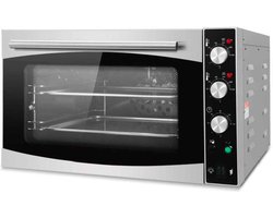 HCB® - Professionele Horeca Heteluchtoven - convectie - 43/32 cm - 230V - RVS / INOX hetelucht oven vrijstaand - 57x67x39.5 cm (DxBxH) - 19 kg - 2614