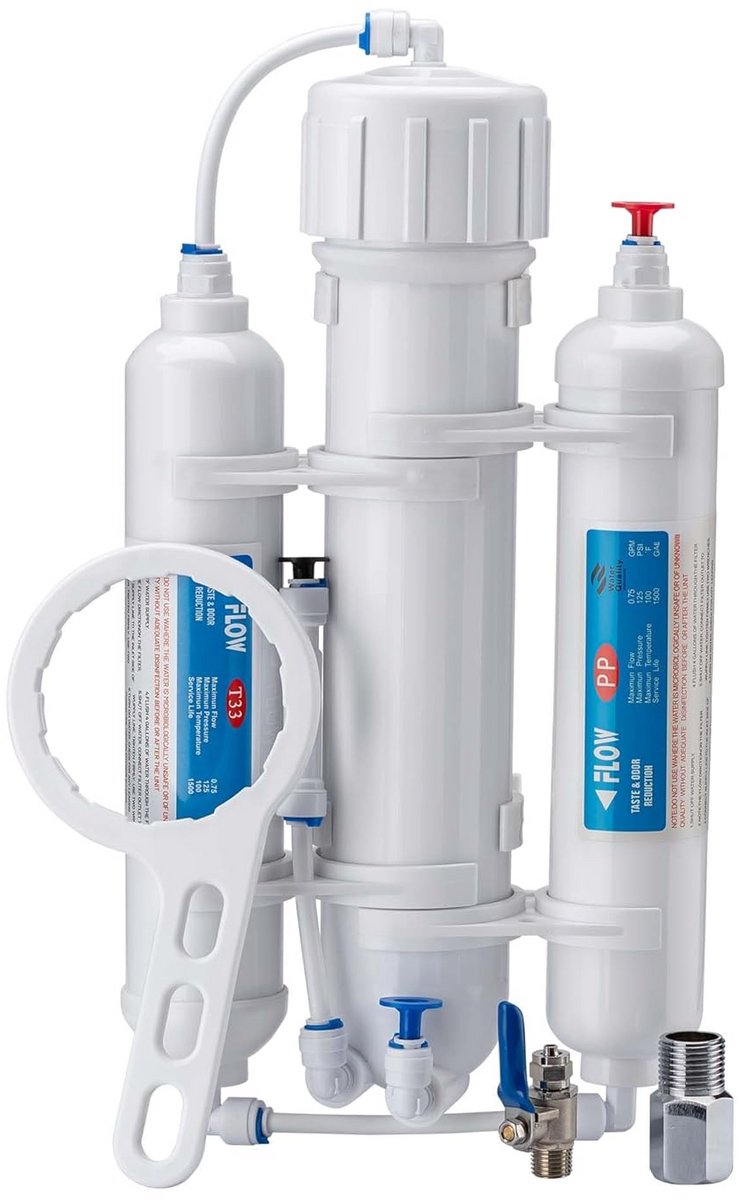 3-traps Omkerosmose Waterfilter - 190 L/Dag - Zuiver Drinkwater