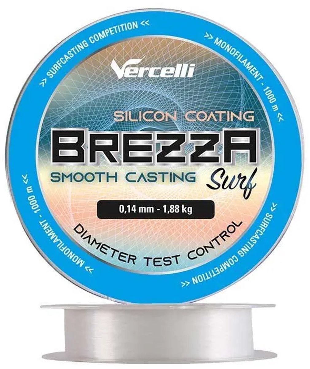 Vercelli Brezza 1000 M Monofilament Zilver 0.400 mm