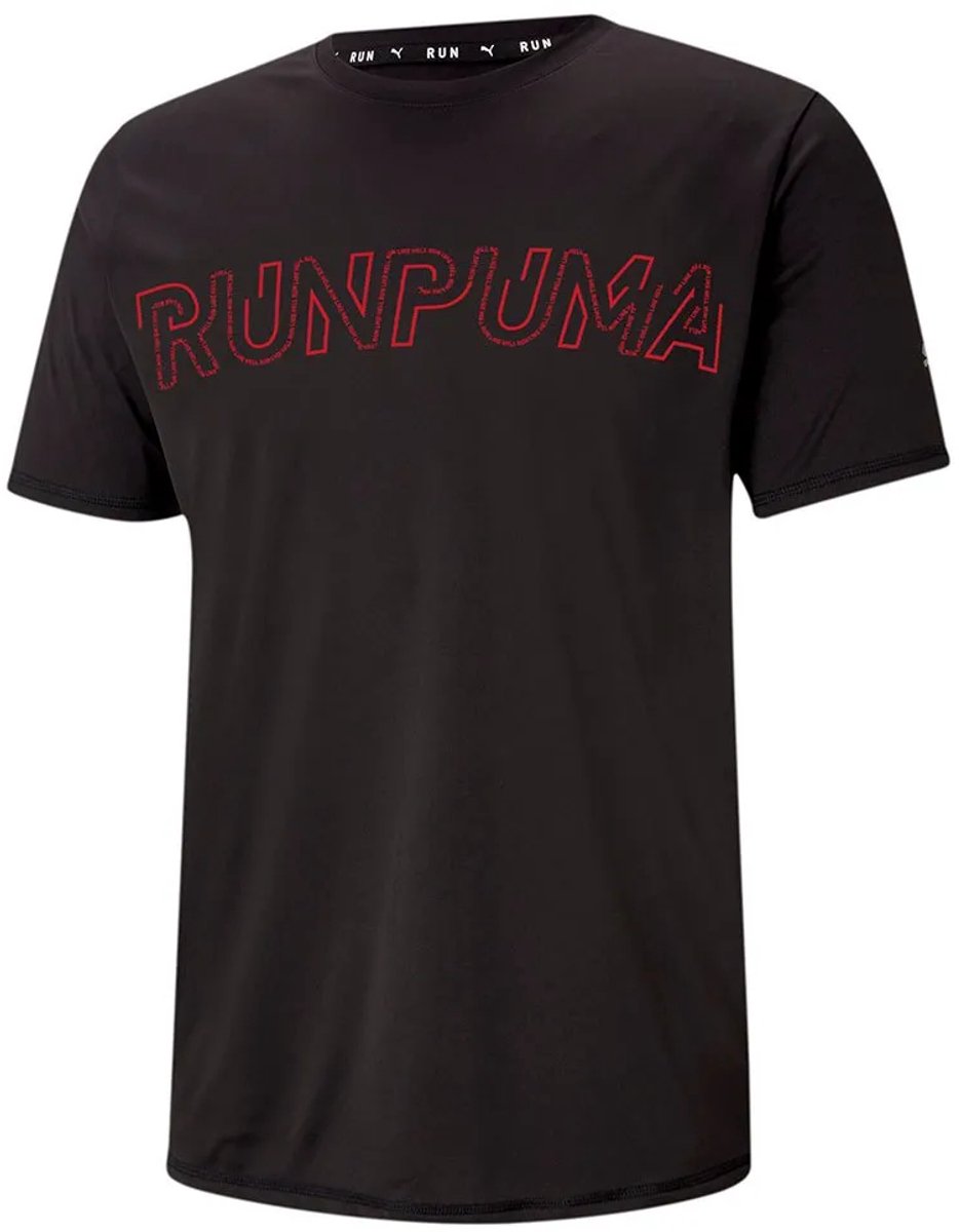 Puma Logo T-shirt Met Korte Mouwen Man Zwart