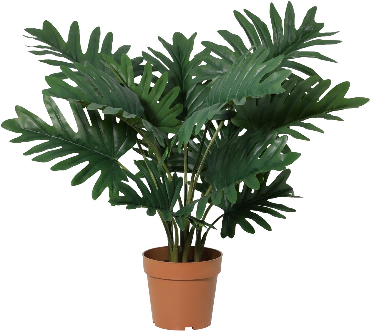 Florafy Kunstplant Philodendron Selloum 70cm - Kunstplanten voor binnen - Onderhoudsvrij Groen