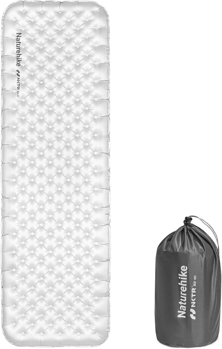 4-Seizoenen Campingmat 10 cm Dik, Zelfopblaasbaar, Ultralicht, Isolatie 6,5 R, met Zijwanden