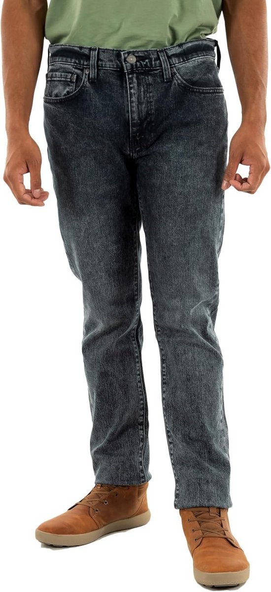 Heren Slim Fit Jeans - Comfortabele Spijkerbroek met Nauw Toelopend Model