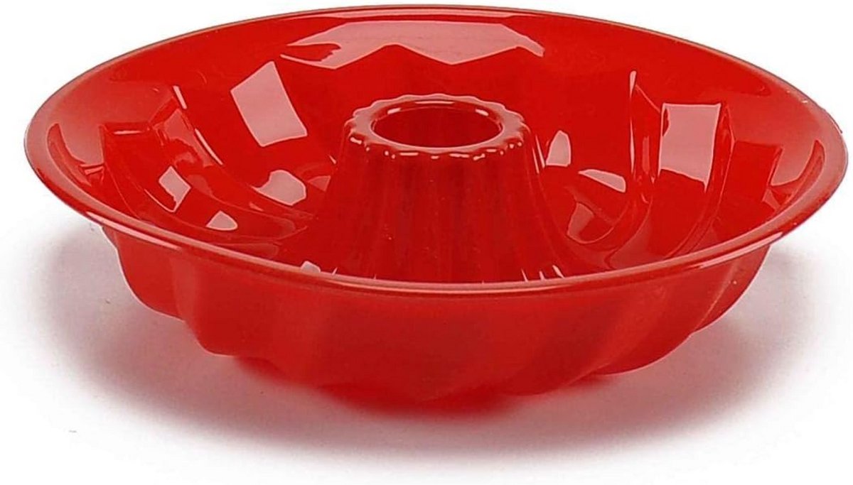 Ovenschaal Rond 24 cm Rood - Hittebestendige Siliconen Bakvorm