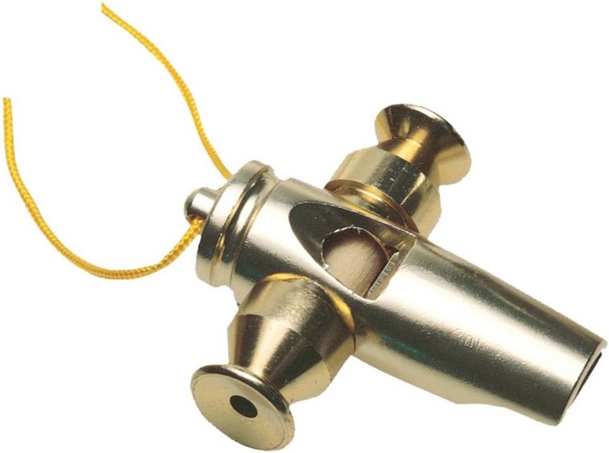 Tri-Tone Samba Fluitje - Gouden Latin Percussie Instrument
