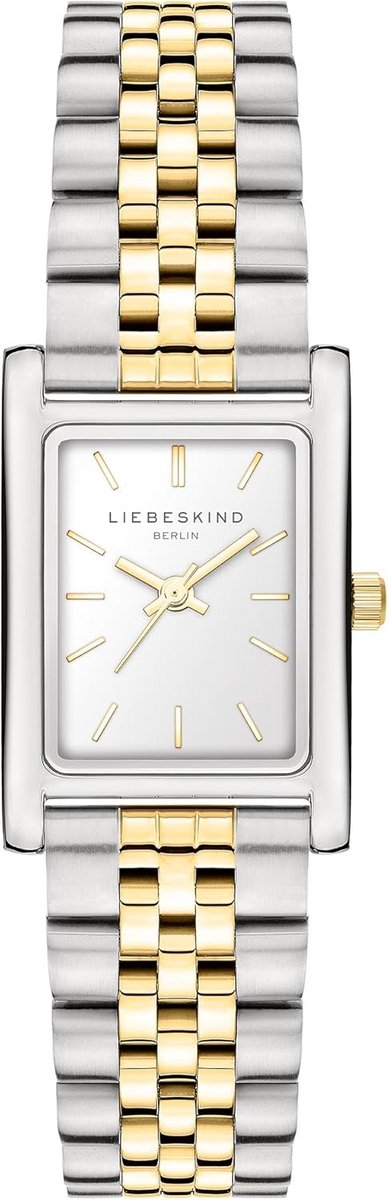 Dameshorloge RVS Bicolor Zilver Goud met Stalen Band