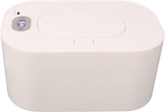Doekjes Verwarmer - Baby Doekjes - Comfortabel Luiers Verwisselen - Constante Temperatuur - 80 Doekjes Capaciteit - Wit — afbeelding 5